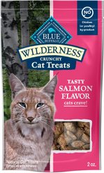Blue Buffalo Wilderness Salmon Formula Crunchy Grain-Free Cat Treats, 2-oz bag