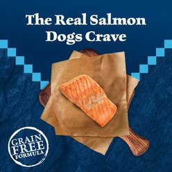 Blue Buffalo Wilderness Salmon Recipe Adult High-Protein Grain-Free Dry Dog Food, 24-lb bag slide 2 of 7