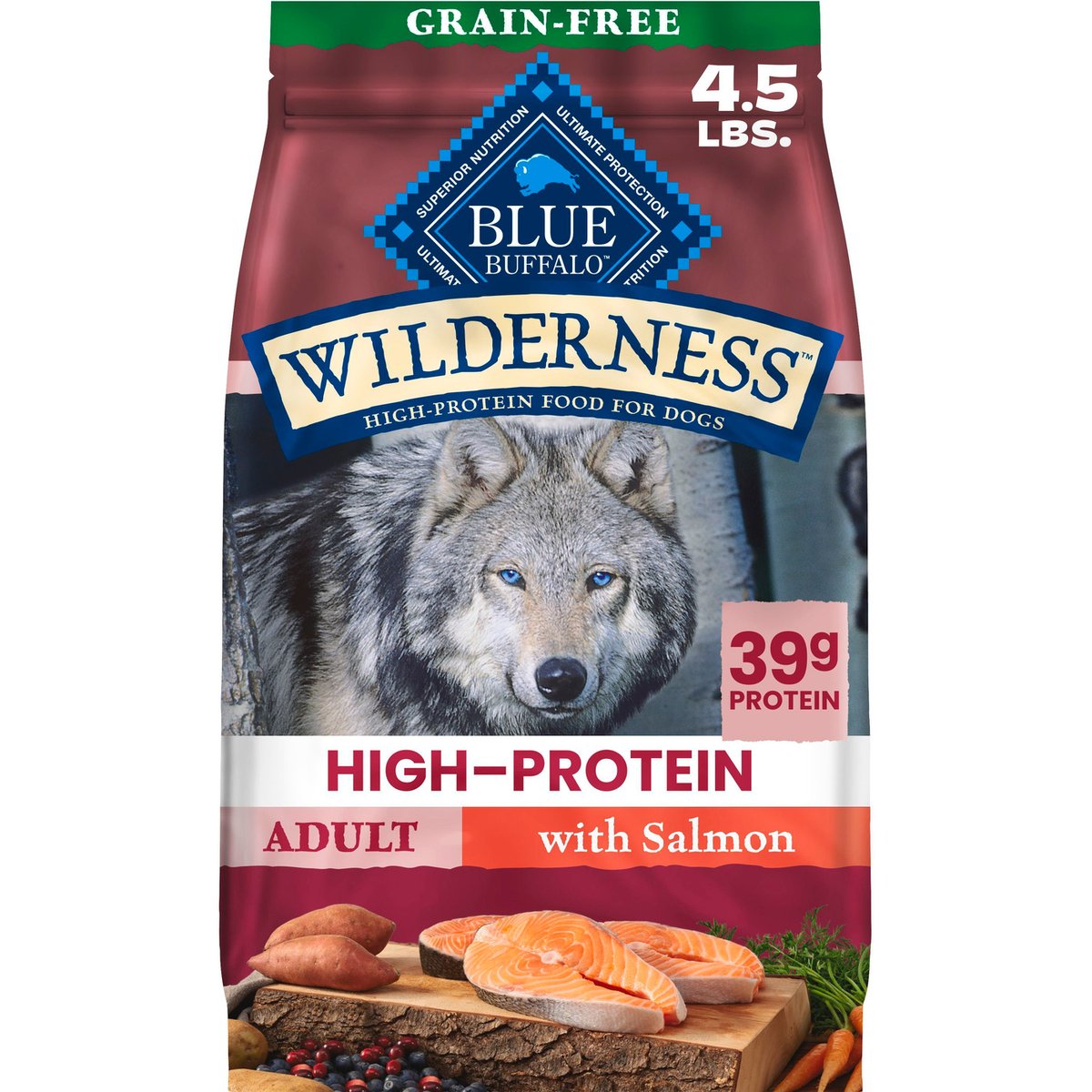 Blue Buffalo Wilderness Salmon Recipe Dry Dog Food