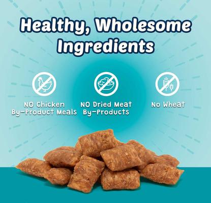 Show full view: Blue Buffalo Wilderness Salmon Recipe Grain-Free Dry Cat Food, 11-lb bag + Blue Buffalo Bursts with Savory Seafood Cat Treats, 12-oz tub slide 7 of 8