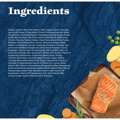 Show full view: Blue Buffalo Wilderness Salmon Recipe Grain-Free Dry Cat Food, 11-lb bag slide 6 of 12