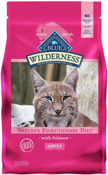 Blue Buffalo Wilderness Salmon Recipe Grain-Free Dry Cat Food