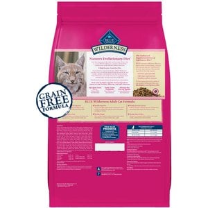 Blue Buffalo Wilderness Salmon Recipe Grain-Free Dry Cat Food, 4-lb bag