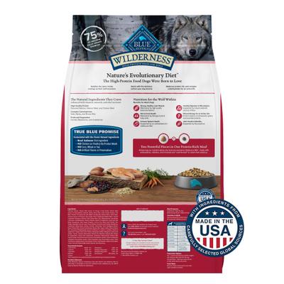 Show full view: Blue Buffalo Wilderness Salmon Recipe High-Protein Adult Dry Dog Food, 13-lb bag slide 3 of 12