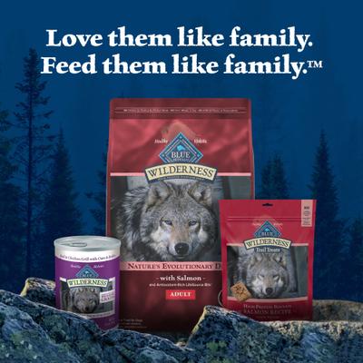 Show full view: Blue Buffalo Wilderness Salmon Recipe High-Protein Adult Dry Dog Food, 24-lb bag slide 10 of 12