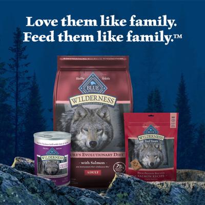 Show full view: Blue Buffalo Wilderness Salmon Recipe High-Protein Adult Dry Dog Food, 28-lb bag slide 10 of 12
