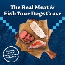 Blue Buffalo Wilderness Snake River Grill Trout, Venison & Rabbit Formula Grain-Free Canned Dog Food, 12.5-oz, case of 12 slide 2 of 9