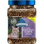 Blue Buffalo Wilderness Tasty Chicken Flavor Grain-Free Crunchy Cat Treats, 12-oz tub