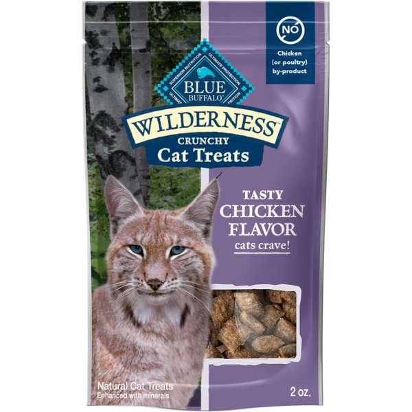 Blue Buffalo Wilderness Tasty Chicken Flavor Grain-Free Crunchy Cat Treats