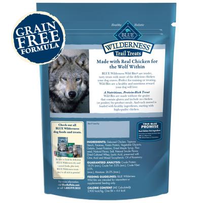 Show full view: Blue Buffalo Wilderness Trail Treats Chicken Wild Bits Grain-Free Training Dog Treats, 10-oz bag slide 3 of 12