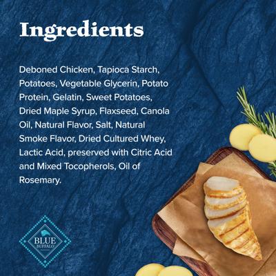 Show full view: Blue Buffalo Wilderness Trail Treats Chicken Wild Bits Grain-Free Training Dog Treats, 4-oz bag slide 6 of 12