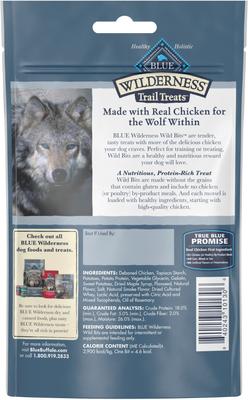 Show full view: Blue Buffalo Wilderness Trail Treats Chicken Wild Bits Training Treats + High Protein Puppy Chicken Dry Dog Food slide 7 of 9