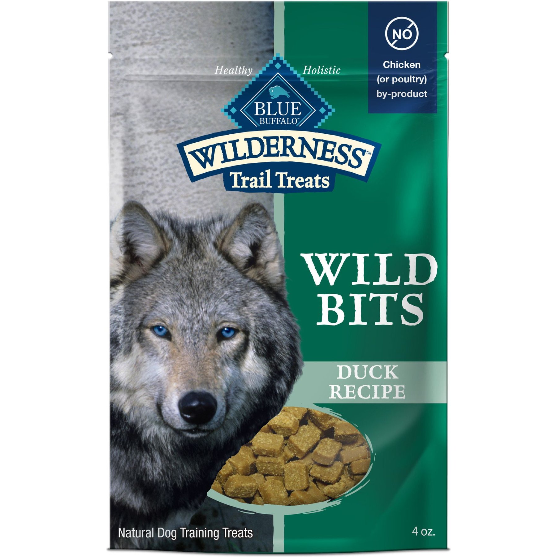 Blue Buffalo Wilderness Trail Treats Duck Wild Bits Grain-Free Training Dog Treats, 8-oz bundle