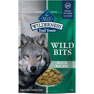 Blue Buffalo Wilderness Trail Treats Duck Wild Bits Grain-Free Training Dog Treats, 4-oz bag