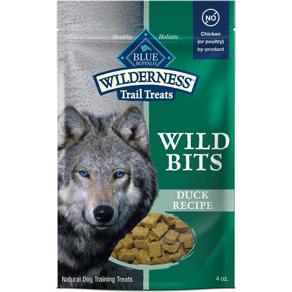 Blue Buffalo Wilderness Trail Treats Duck Wild Bits Grain-Free Training Dog Treats