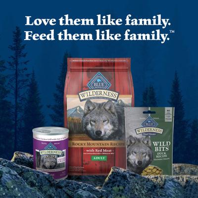 Show full view: Blue Buffalo Wilderness Trail Treats Duck Wild Bits Grain-Free Training Dog Treats, 4-oz bag slide 9 of 12