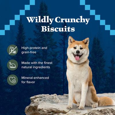 Show full view: Blue Buffalo Wilderness Trail Treats Grain-Free Duck Biscuits Dog Treats, 36-oz box slide 6 of 11