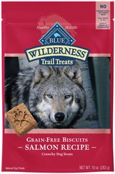 Blue Buffalo Wilderness Trail Treats Grain-Free Salmon Biscuits Dog Treats, 10-oz