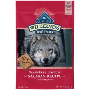 Blue Buffalo Wilderness Trail Treats Grain-Free Salmon Biscuits Dog Treats, 10-oz