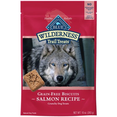 Blue Buffalo Blue Buffalo Wilderness Salmon Biscuits Dog Treats, 10 oz