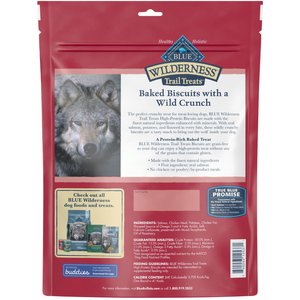 Blue Buffalo Wilderness Trail Treats Grain-Free Salmon Biscuits Dog Treats, 24-oz bag