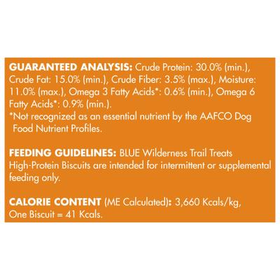 Show full view: Blue Buffalo Wilderness Trail Treats Grain-Free Turkey Biscuits Dog Treats, 10-oz slide 8 of 10