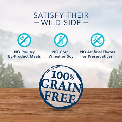 Show full view: Blue Buffalo Wilderness Trail Treats Grain-Free Variety Pack Crunchy Dog Treats Biscuits, 10-oz bag, 3 count slide 3 of 9