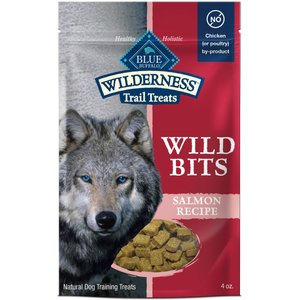 Blue Buffalo Wilderness Trail Treats Wild Bits Salmon Recipe Grain-Free Dog Training Treats, 4-oz bag