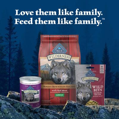 Show full view: Blue Buffalo Wilderness Trail Treats Wild Bits Salmon Recipe Grain-Free Dog Training Treats, 4-oz bag slide 10 of 12