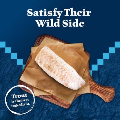 Show full view: Blue Buffalo Wilderness Trout Formula Crunchy Grain-Free Cat Treats, 2-oz bag slide 4 of 12