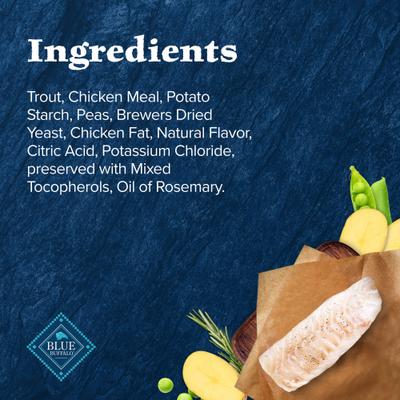 Show full view: Blue Buffalo Wilderness Trout Formula Crunchy Grain-Free Cat Treats, 2-oz bag slide 6 of 12