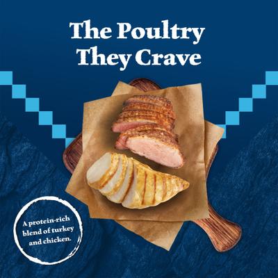 Show full view: Blue Buffalo Wilderness Turkey & Chicken Grill Grain-Free Canned Dog Food, 12.5-oz, case of 12 slide 4 of 12