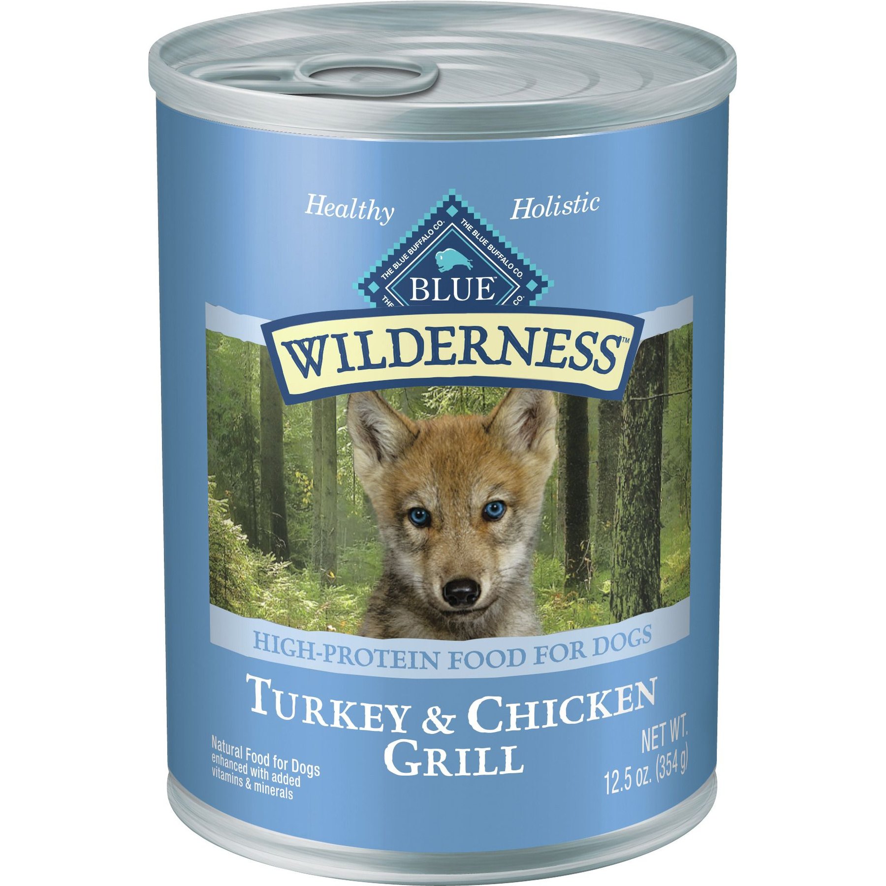 Blue Buffalo Wilderness Turkey & Chicken Puppy Food, 12.5-oz, 12 ct