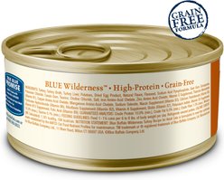 Blue Buffalo Wilderness Turkey Grain-Free Canned Cat Food, 5.5-oz, case of 24 slide 2 of 9