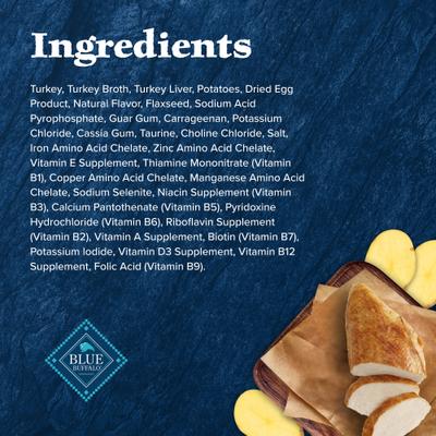 Show full view: Blue Buffalo Wilderness Turkey Grain-Free Canned Cat Food, 5.5-oz, case of 24 slide 6 of 12