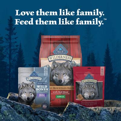 Show full view: Blue Buffalo Wilderness Wild Bones Grain-Free Mini Dental Dog Treats, 10-oz bag, count varies slide 10 of 12