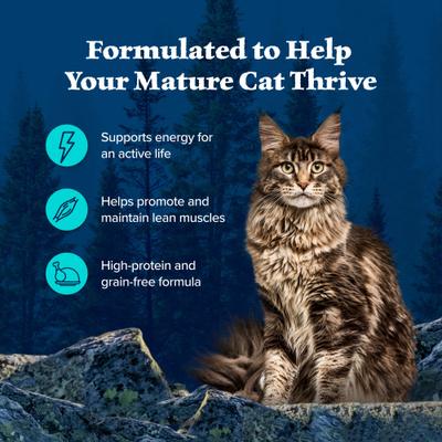 Show full view: Blue Buffalo Wilderness Wild Delights Minced Chicken & Trout Recipe in Tasty Gravy High-Protein Grain-Free Wet Cat Food, 5.5-oz can, 24 count slide 5 of 12