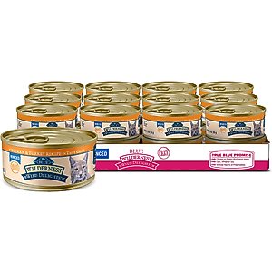 Blue Buffalo Wilderness Wild Delights Minced Chicken & Turkey in Tasty Gravy Grain-Free Canned Cat Food, 5.5-oz, case of 24