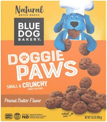 Blue Dog Bakery Doggie Paws Peanut Butter Dog Treats, 16.2-oz box