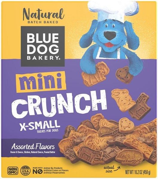 Blue Dog Bakery Mini-Crunch Assorted Flavors Dog Treats, 16.2-oz box