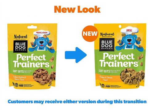 Show full view: Blue Dog Bakery Perfect Trainers Chicken & Cheese Dog Treats, 6-oz bag, bundle of 2 slide 3 of 10