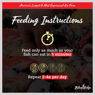 Show full view: Blue Ridge Koi & Goldfish Blend Pellet Growth Formula Koi & Goldfish Food, 14-lb bucket slide 4 of 9