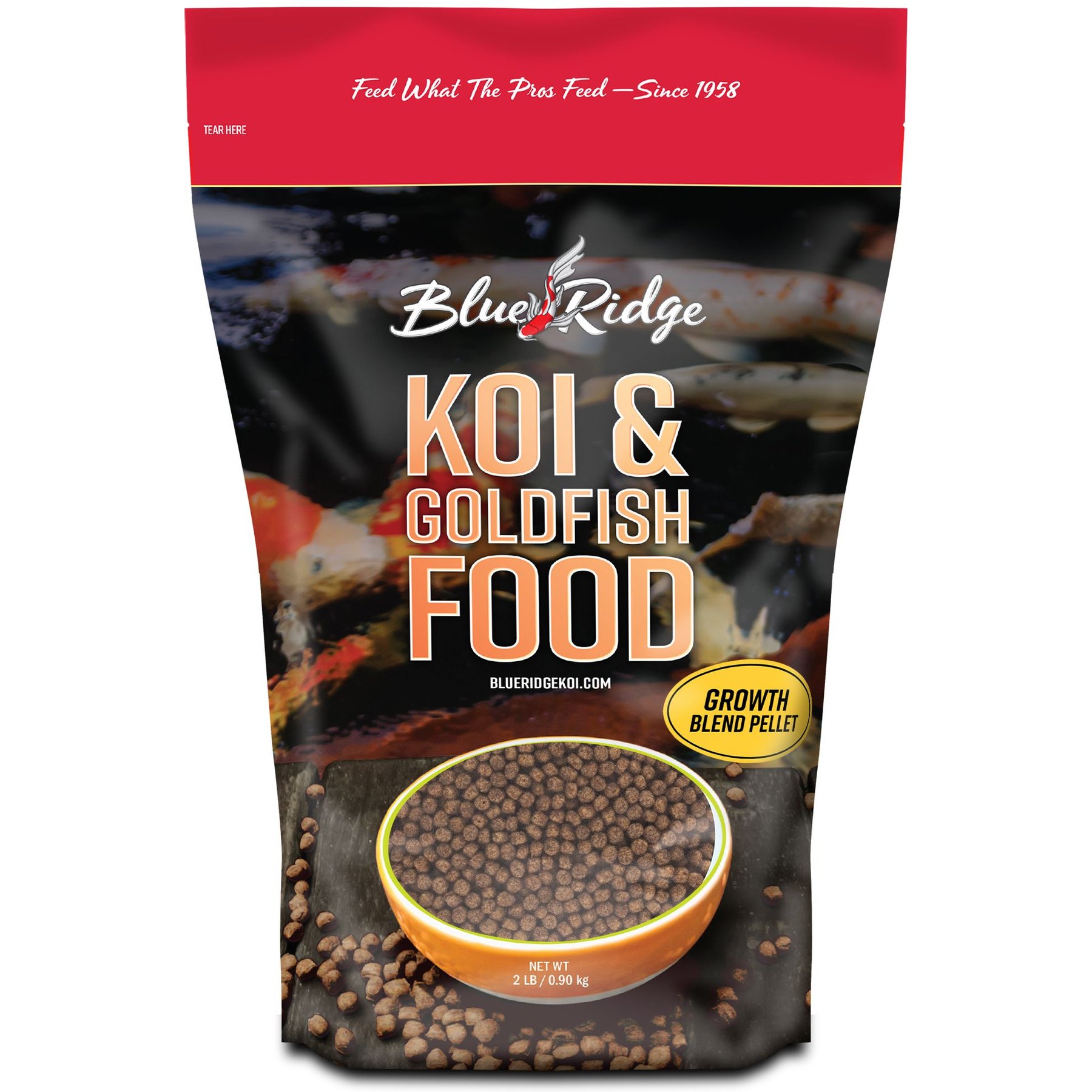 Blue Ridge Koi & Goldfish Blend Pellet Growth Formula Koi & Goldfish Food, 2-lb bag