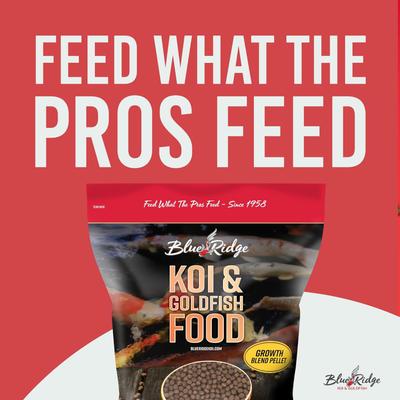 Show full view: Blue Ridge Koi & Goldfish Blend Pellet Growth Formula Koi & Goldfish Food, 5-lb bag slide 9 of 10