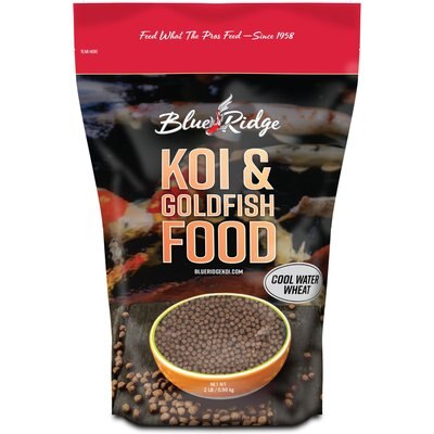 Blue Ridge Koi & Goldfish Blue Ridge Koi & Goldfish Cool Water Wheat Formula Koi & Goldfish Food, 2-lb bag