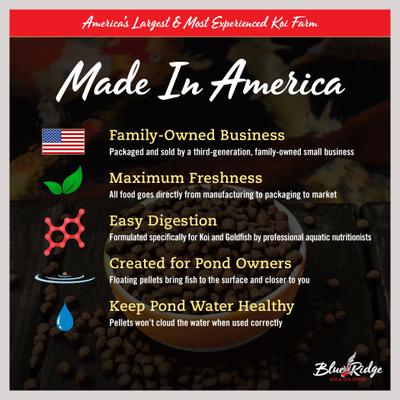 Show full view: Blue Ridge Koi & Goldfish Cool Water Wheat Formula Koi & Goldfish Food, 2-lb bag slide 8 of 10