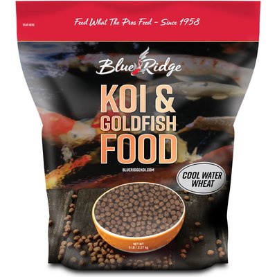 Blue Ridge Koi & Goldfish Blue Ridge Koi & Goldfish Cool Water Wheat Formula Koi & Goldfish Food, 5-lb bag
