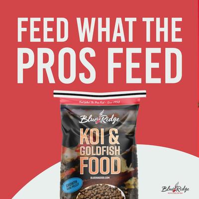 Show full view: Blue Ridge Koi & Goldfish Mini Pellet Growth Formula Koi & Goldfish Food, 25-lb bag slide 7 of 9