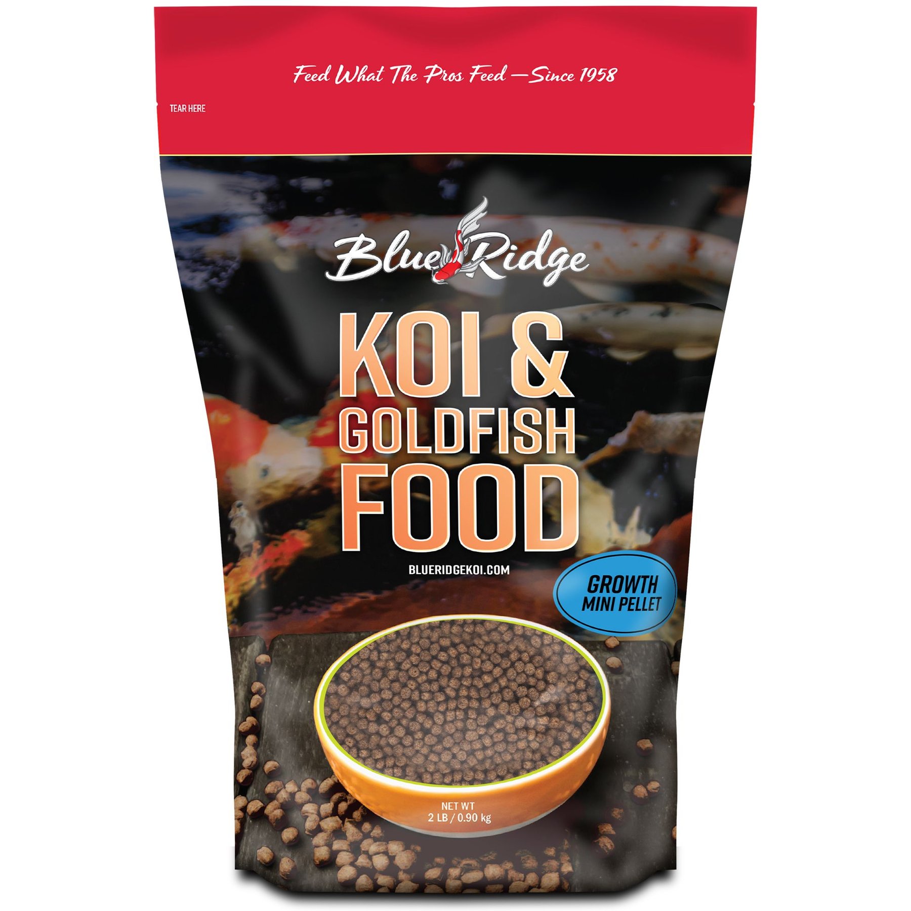 Blue Ridge Koi & Goldfish Mini Pellet Growth Formula Koi & Goldfish Food, 2-lb bag