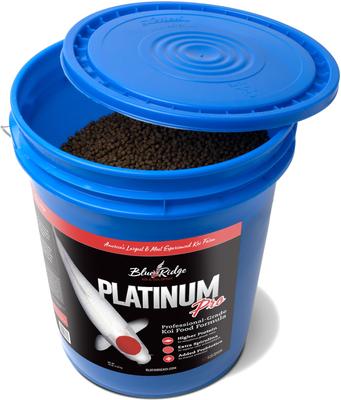 Show full view: Blue Ridge Koi & Goldfish Platinum Pro Formula Koi & Goldfish Food, 14-lb bucket slide 2 of 8